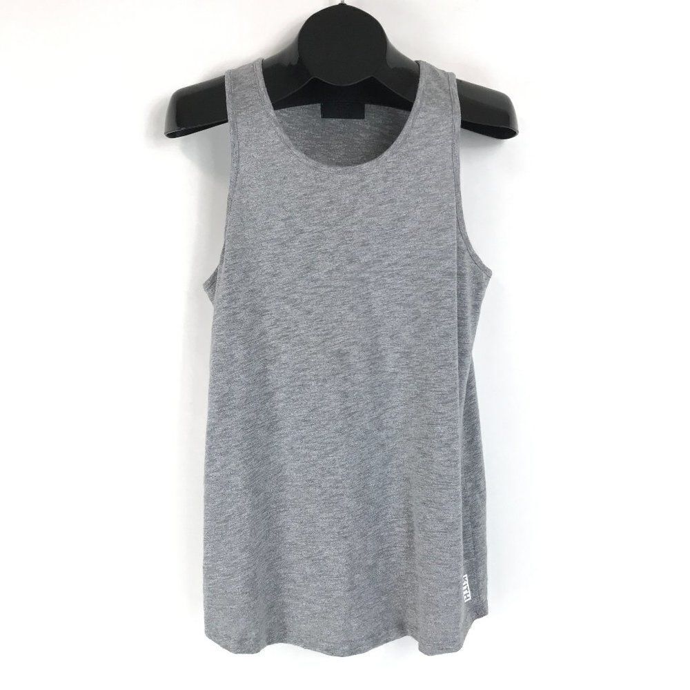 KITH Active Longline Tank Top Women’s Large Gray Sleeveless Stretch Knit Gym